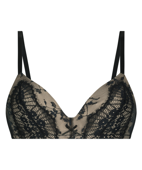Daphne Padded Non-Wired Bra, Black