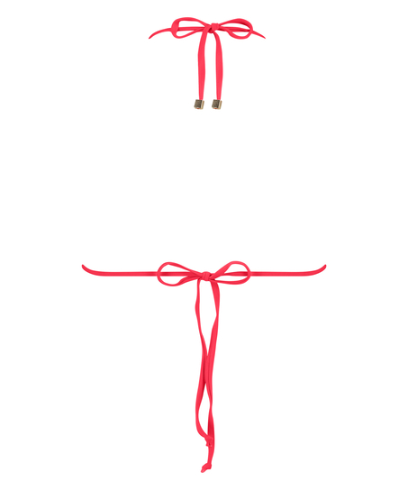 Doha triangle bikini top, Red