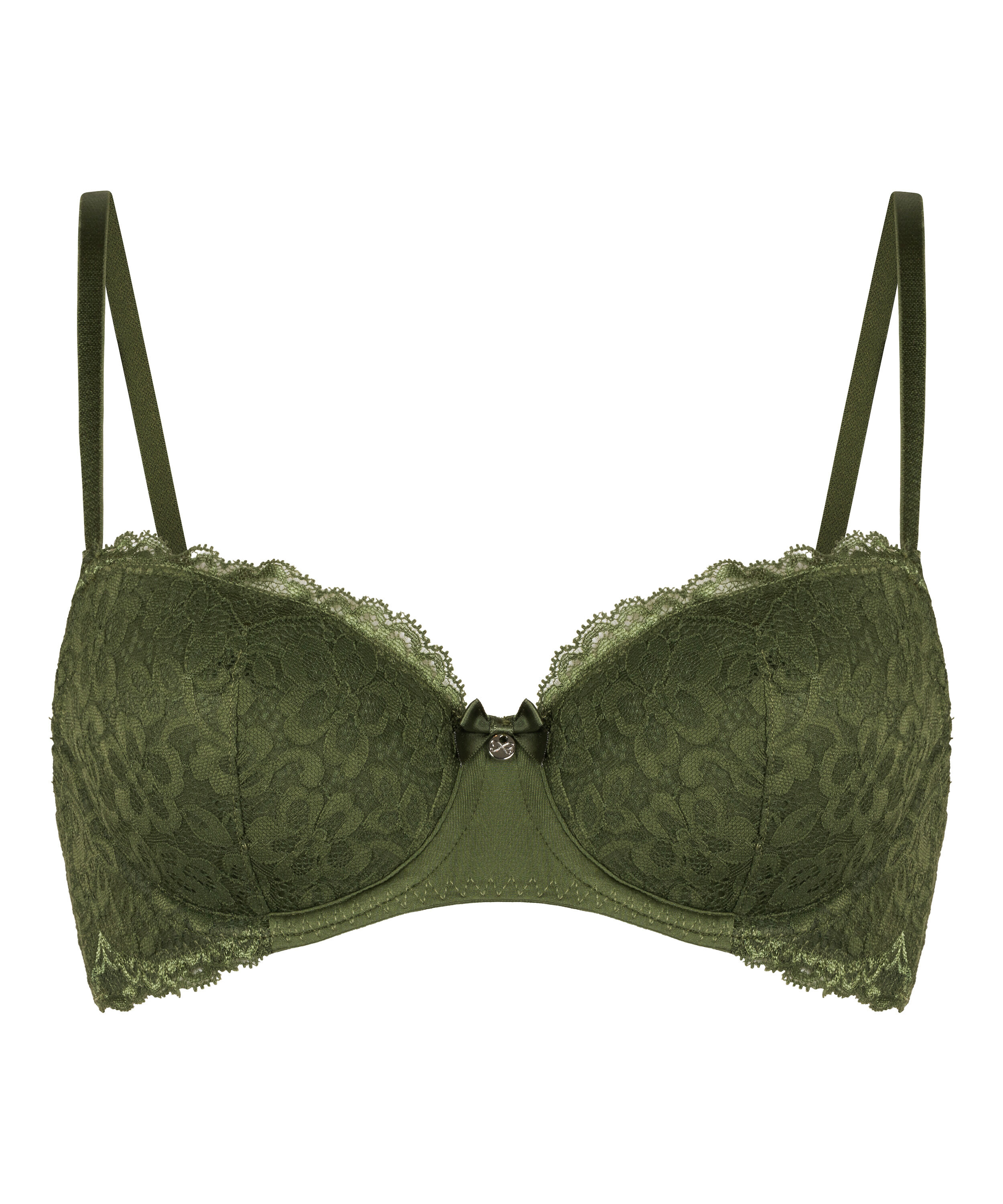Marine Padded Underwired Bra, Green