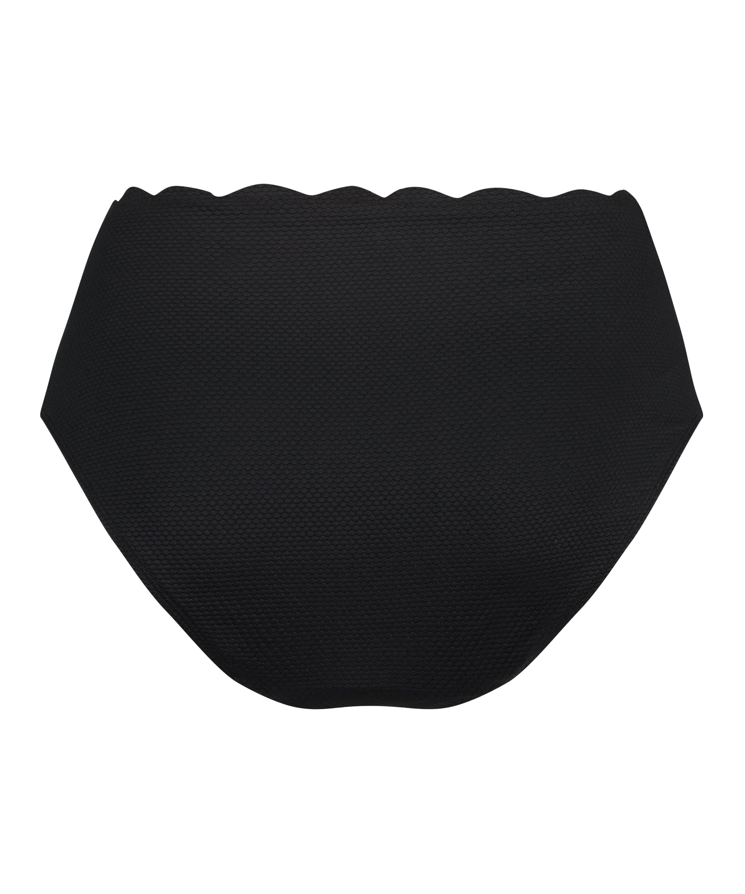 Scallop Rio Bikini Bottoms, Black, main