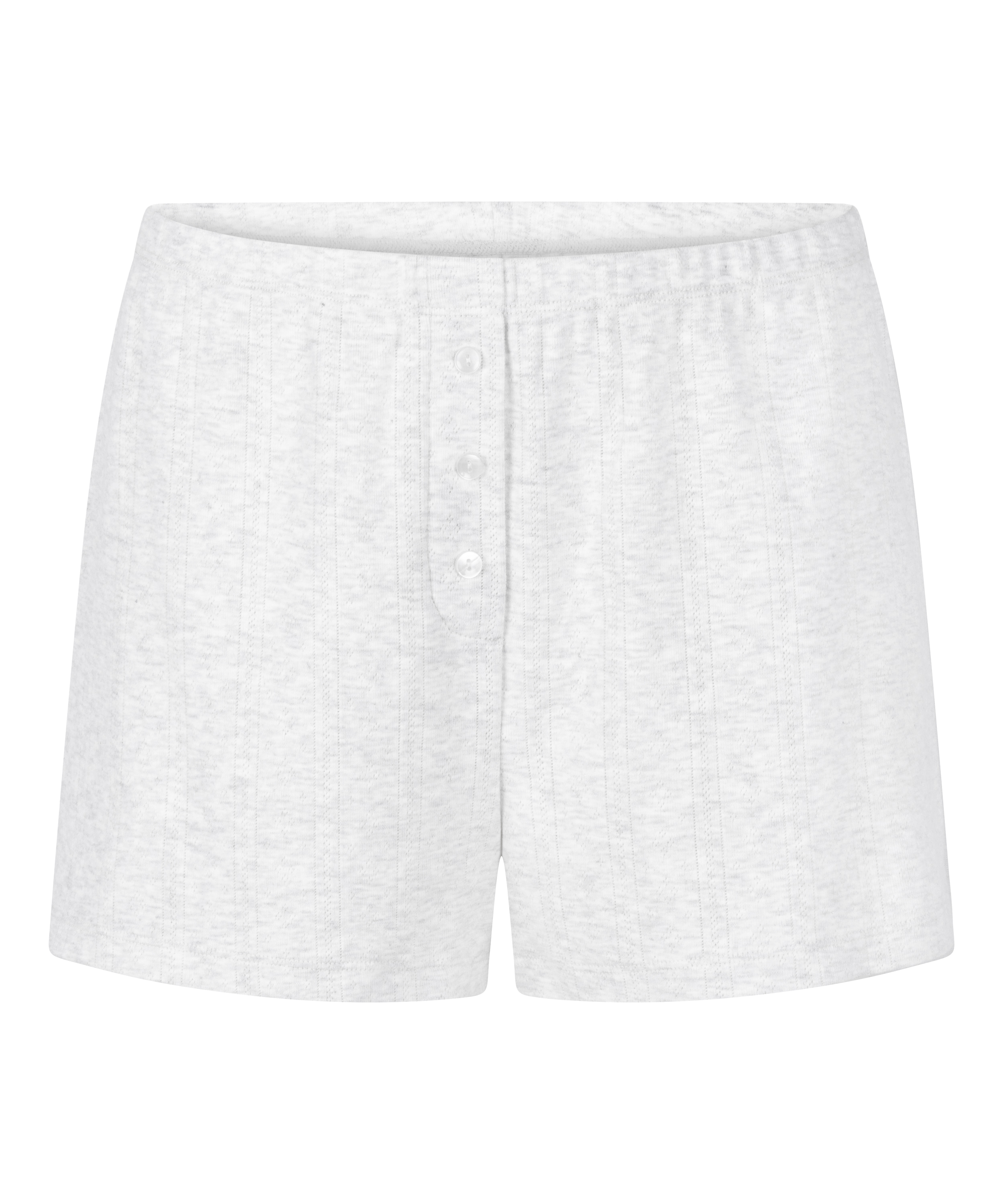 Pointelle shorts, Gray, main