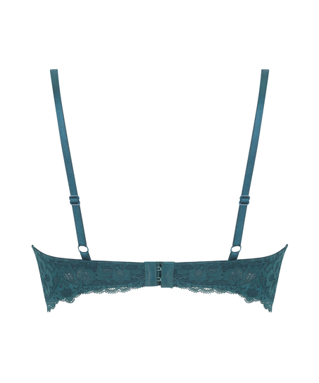 Marine Padded Push-Up Underwired Bra, Blue