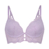 Ollie Padded Longline Underwired Bra, Purple
