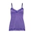 Velours Lace Cami Top, Purple