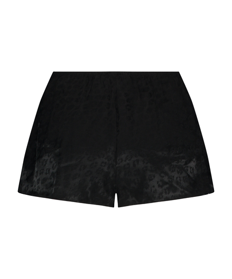 Leopard Shorts, Black