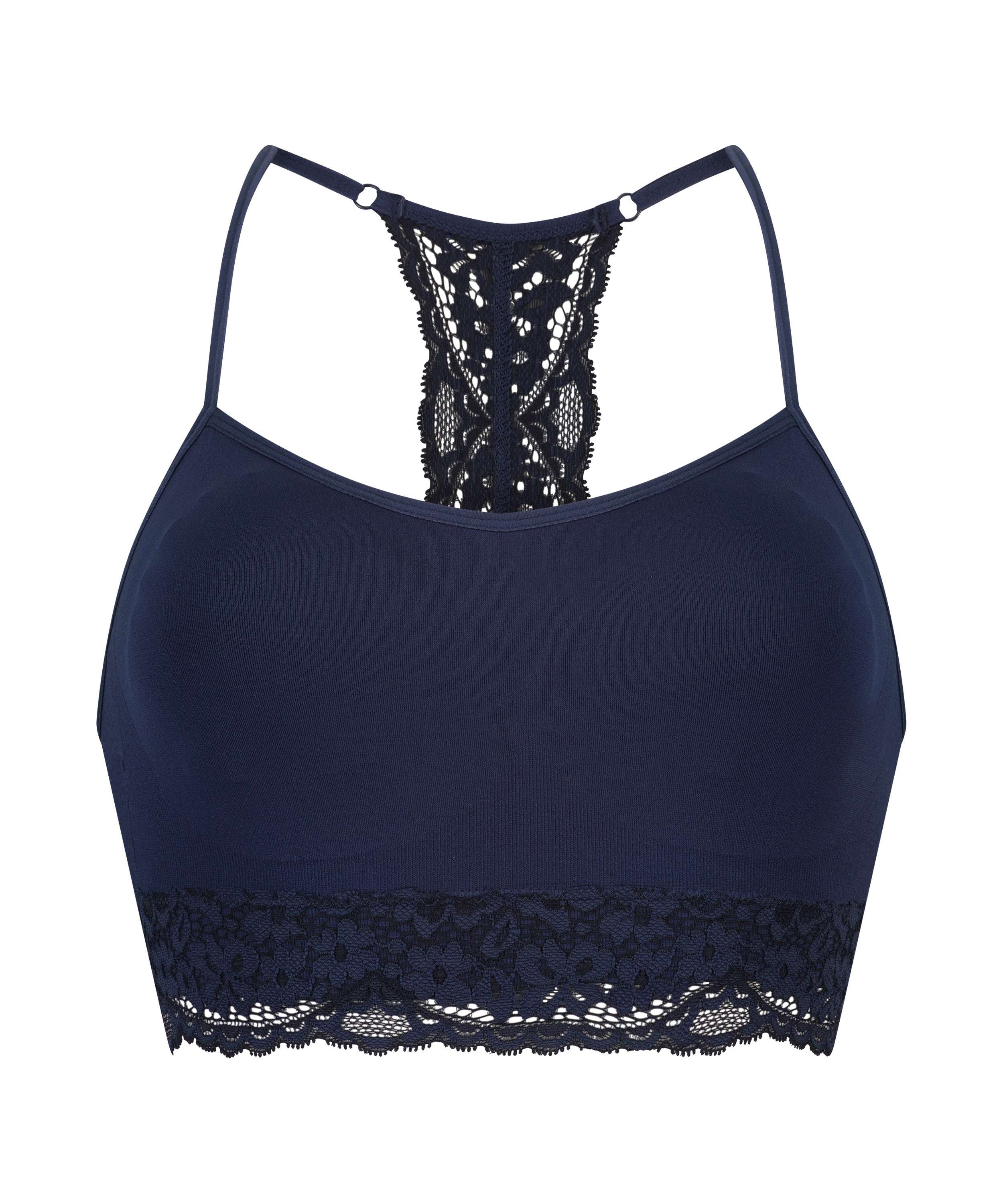 Marine seamless bralette, Blue, main
