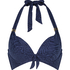 Kai Padded Underwired Bikini top Cup E +, Blue