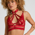 Emmeline Non-Padded Underwired Longline Bra, Red