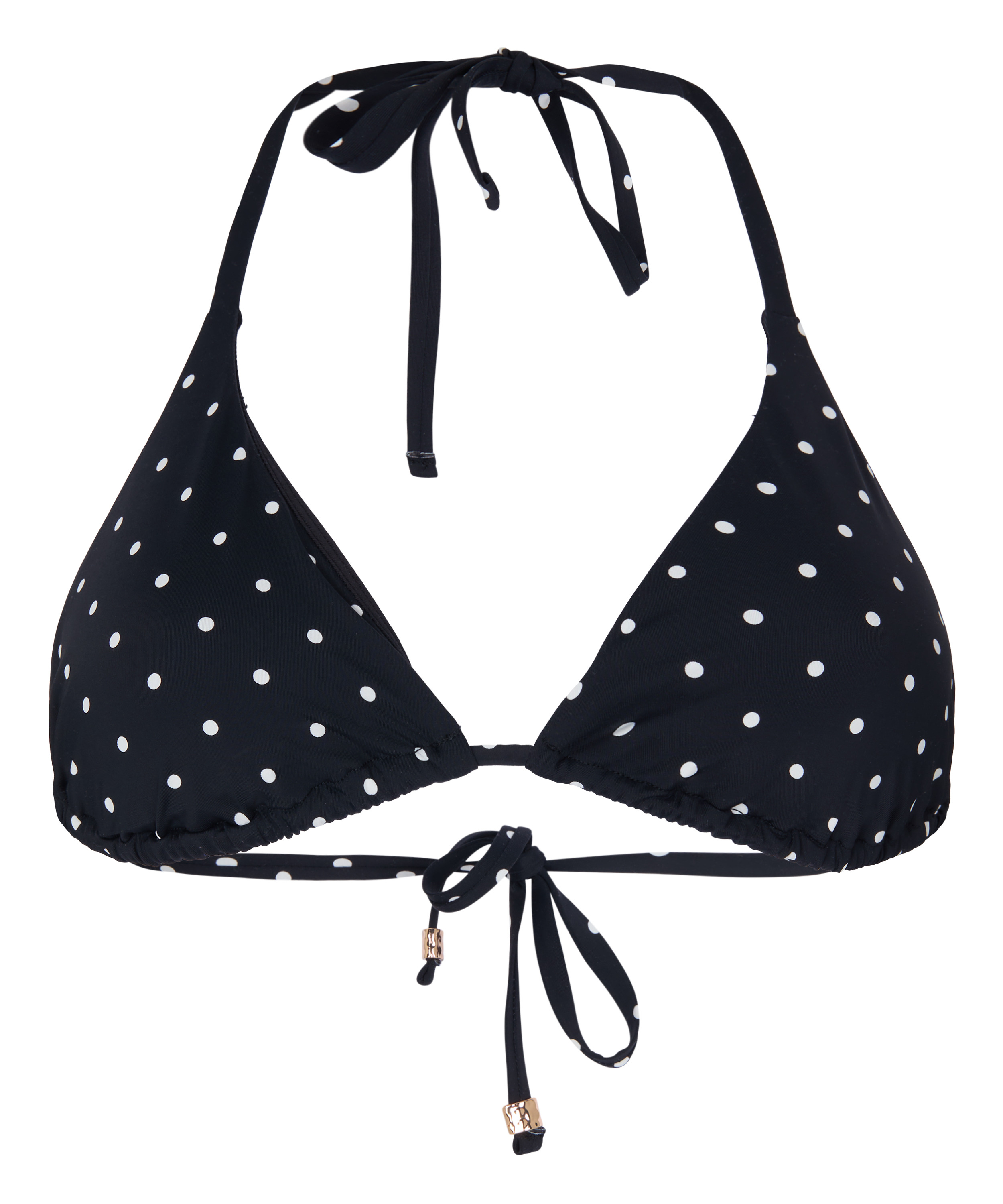 Triangle Bikini Top Luxe, Black, main