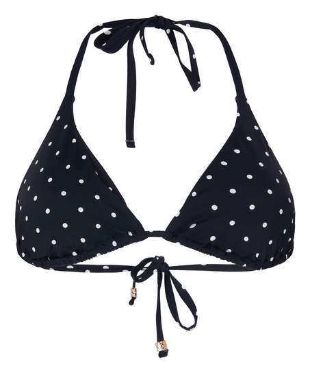 Triangle Bikini Top Luxe, Black