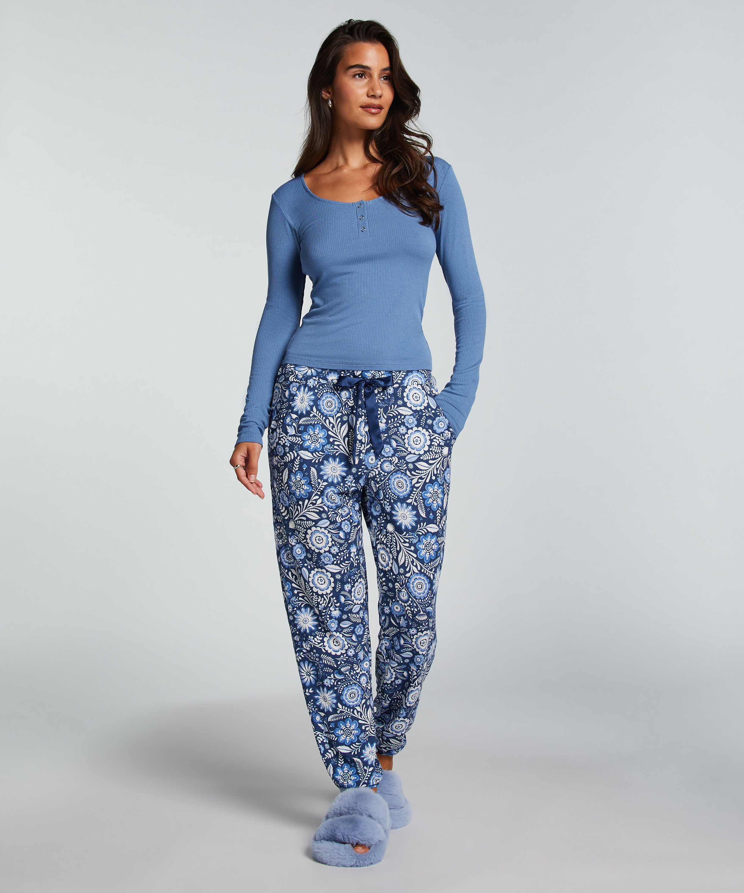 Jersey Pyjama Pants, Blue