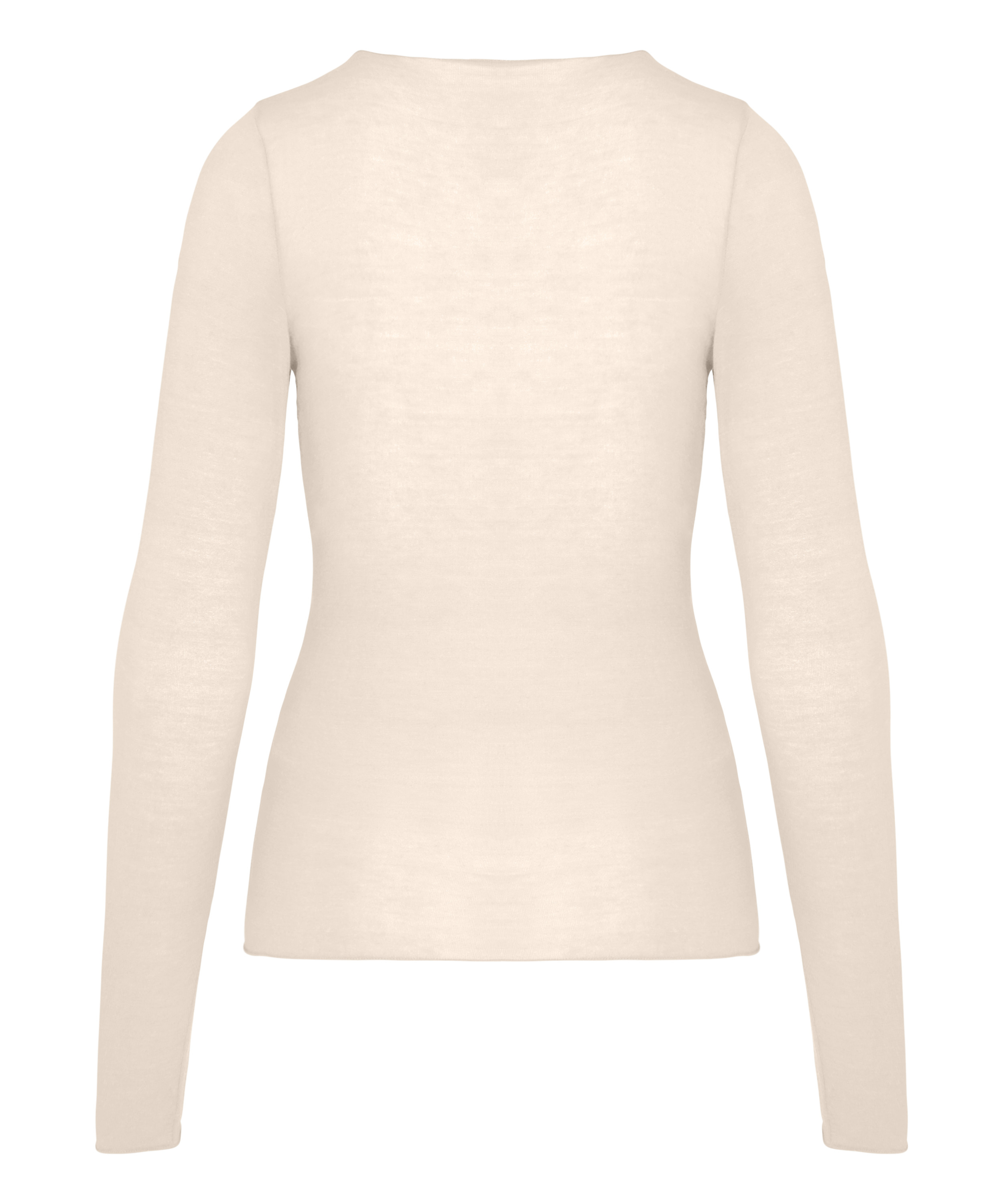 super soft Lace V-Neck shirt with Cashmere, White, main