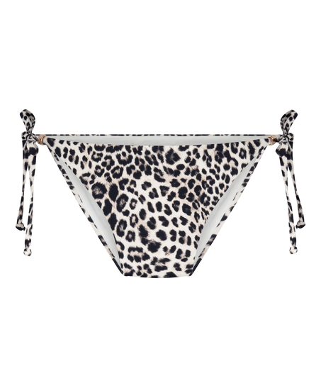 Cheeky Bikini Bottom Leopard, Black
