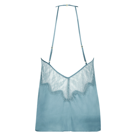 Silk cami top, Blue