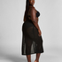 Crochet Midi Skirt, Black