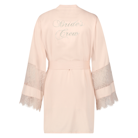 Kimono satin Bridal, Pink
