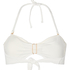 Bandeau Bikini Top Crinkle, White