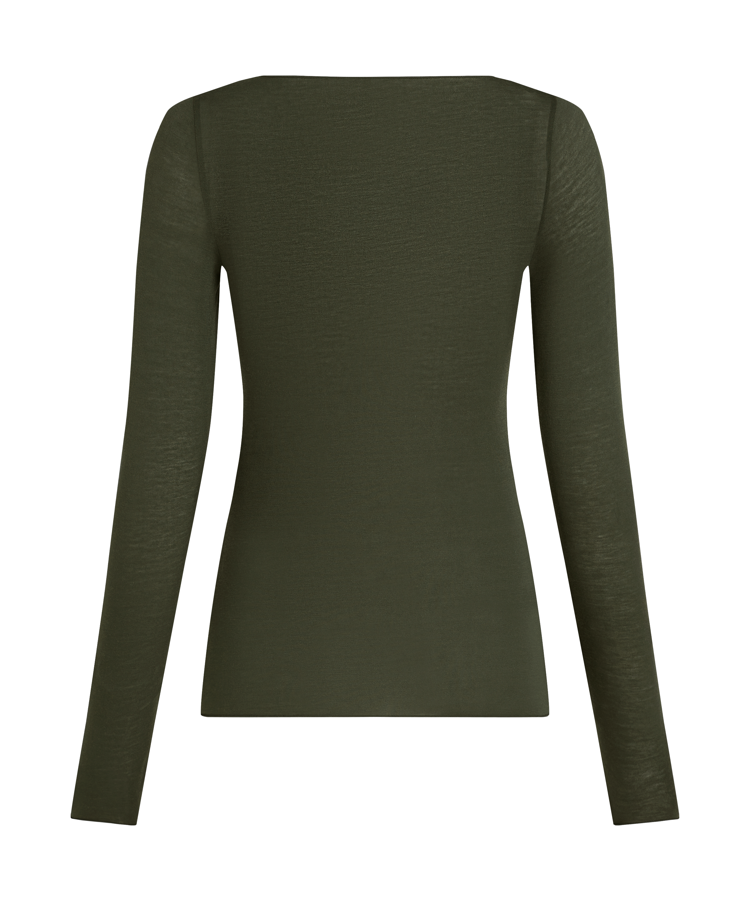 super soft Boatneck Shirt with Cashmere, Green, main