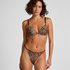 Plunge Padded Underwired Bra, Brown