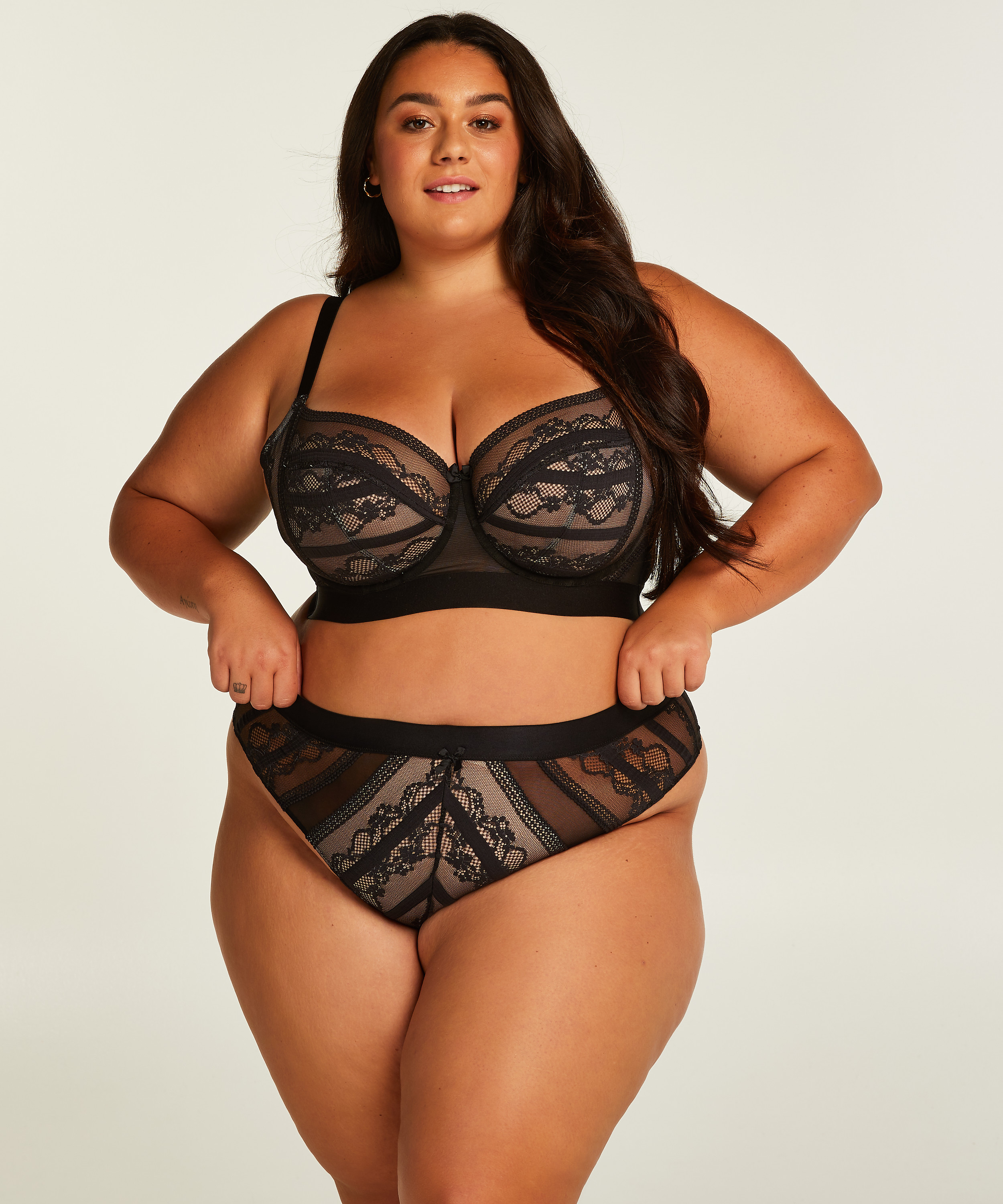 Cleo thong, Black, main