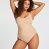 Seamless Enhancing High Leg Body, Beige