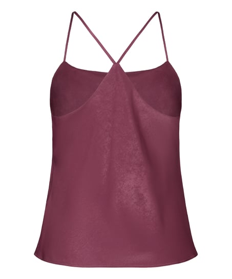 Ayla Satin Cami Top, Purple
