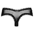 V-shaped Brazilian knickers mesh, Black