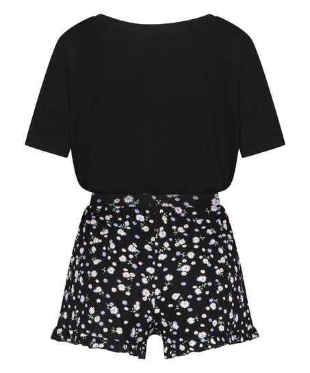 Short Pyjama Set, Black