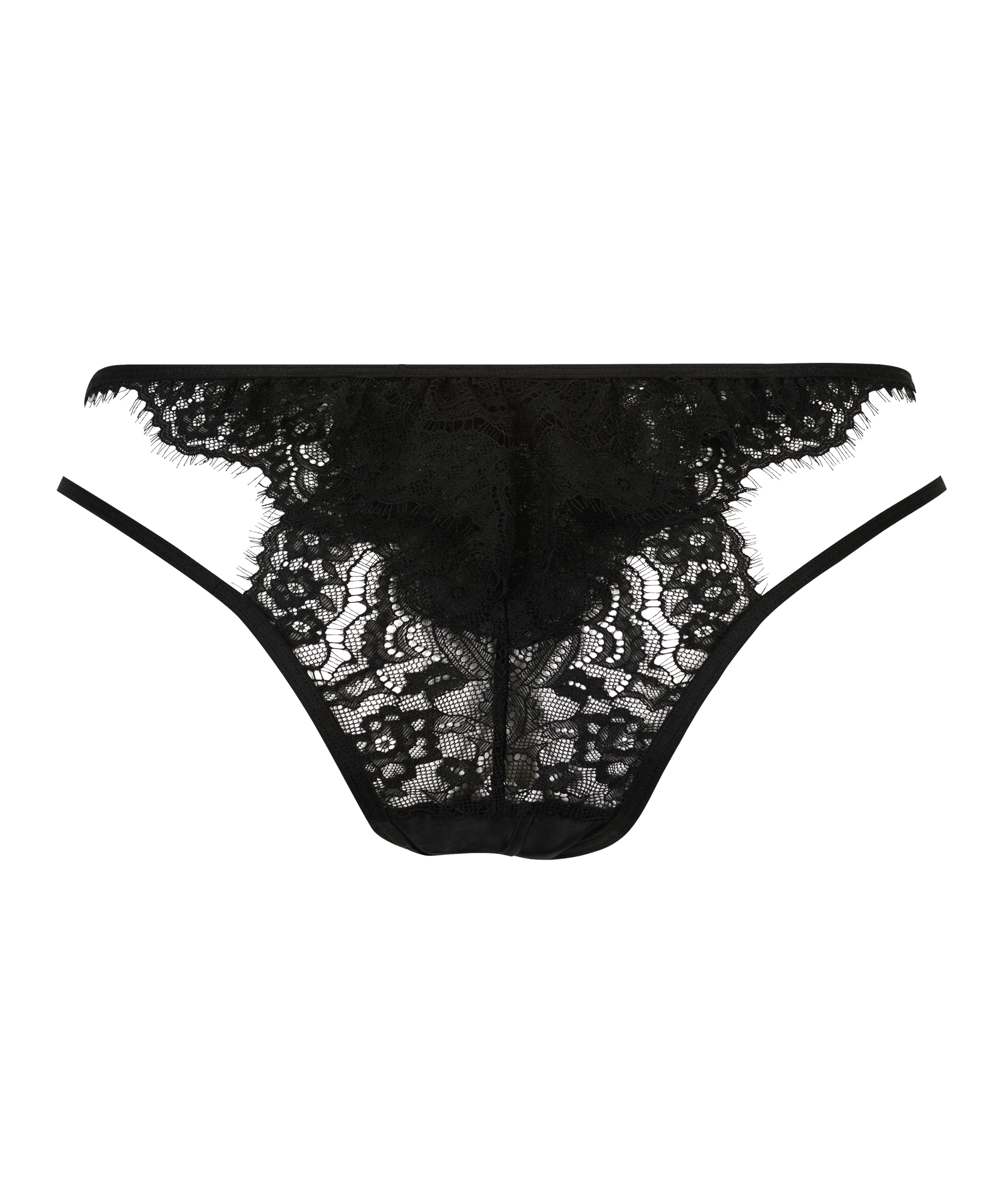 Portia High Leg Brazilian with open crotch, Black, main