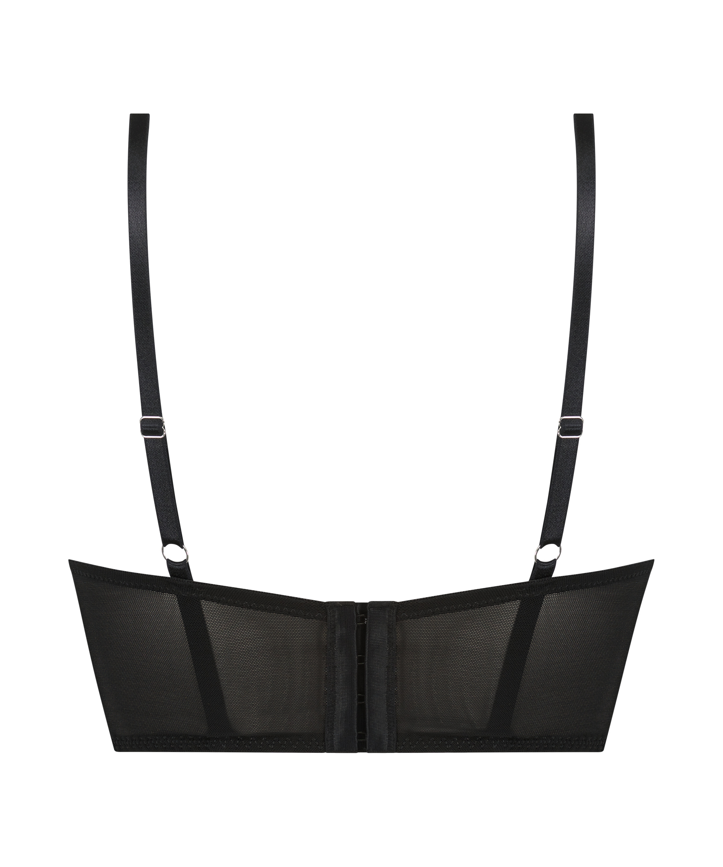 Lotta Padded Push-Up Longline Underwired Bra, Black, main