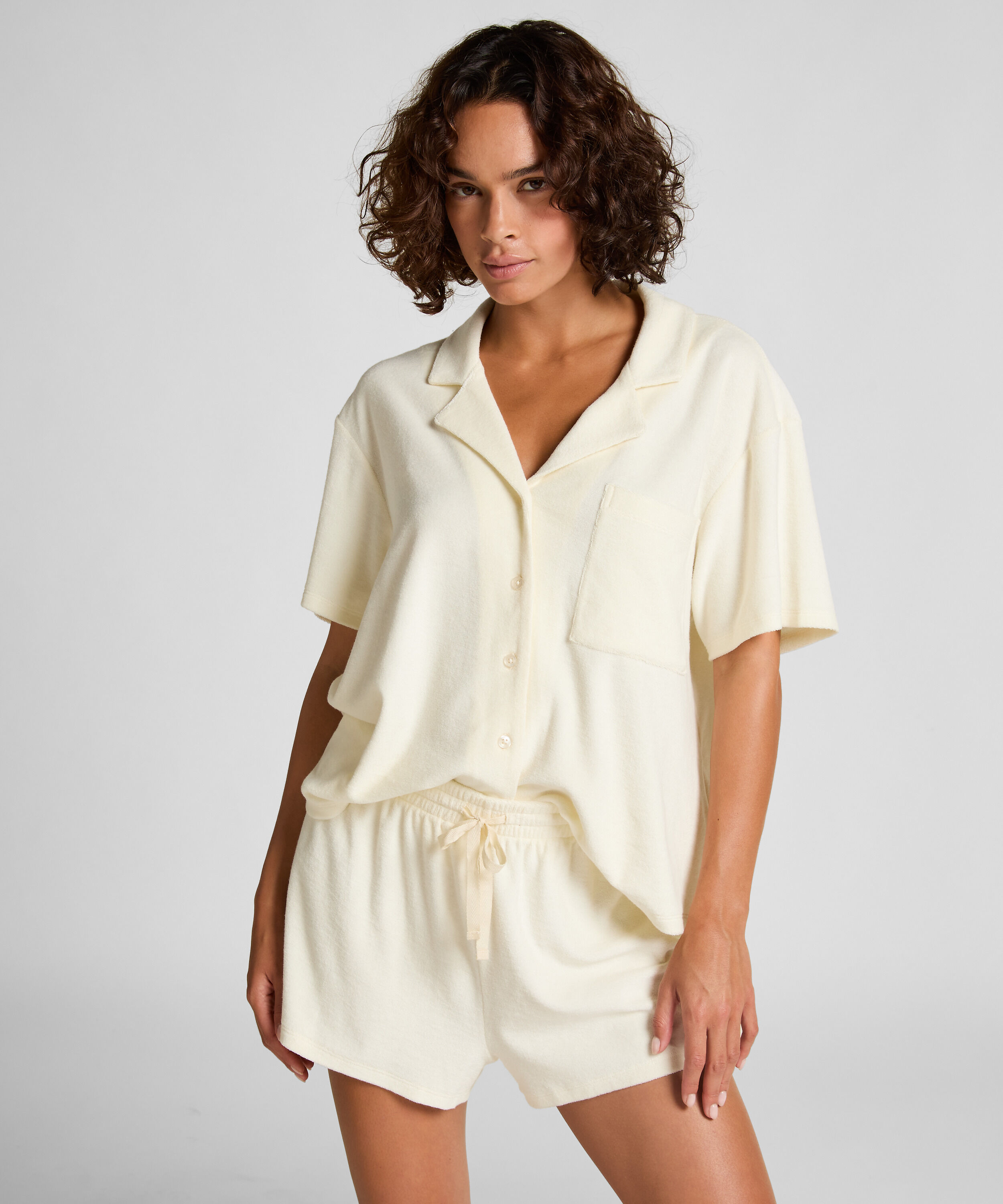 Towel Texture Short, White