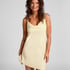 Slipdress Satin Minimal, Yellow