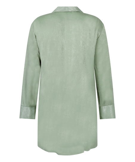 Shirtdress Satin Ayla, Green