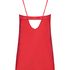 Satin Elissa Slip Dress, Red