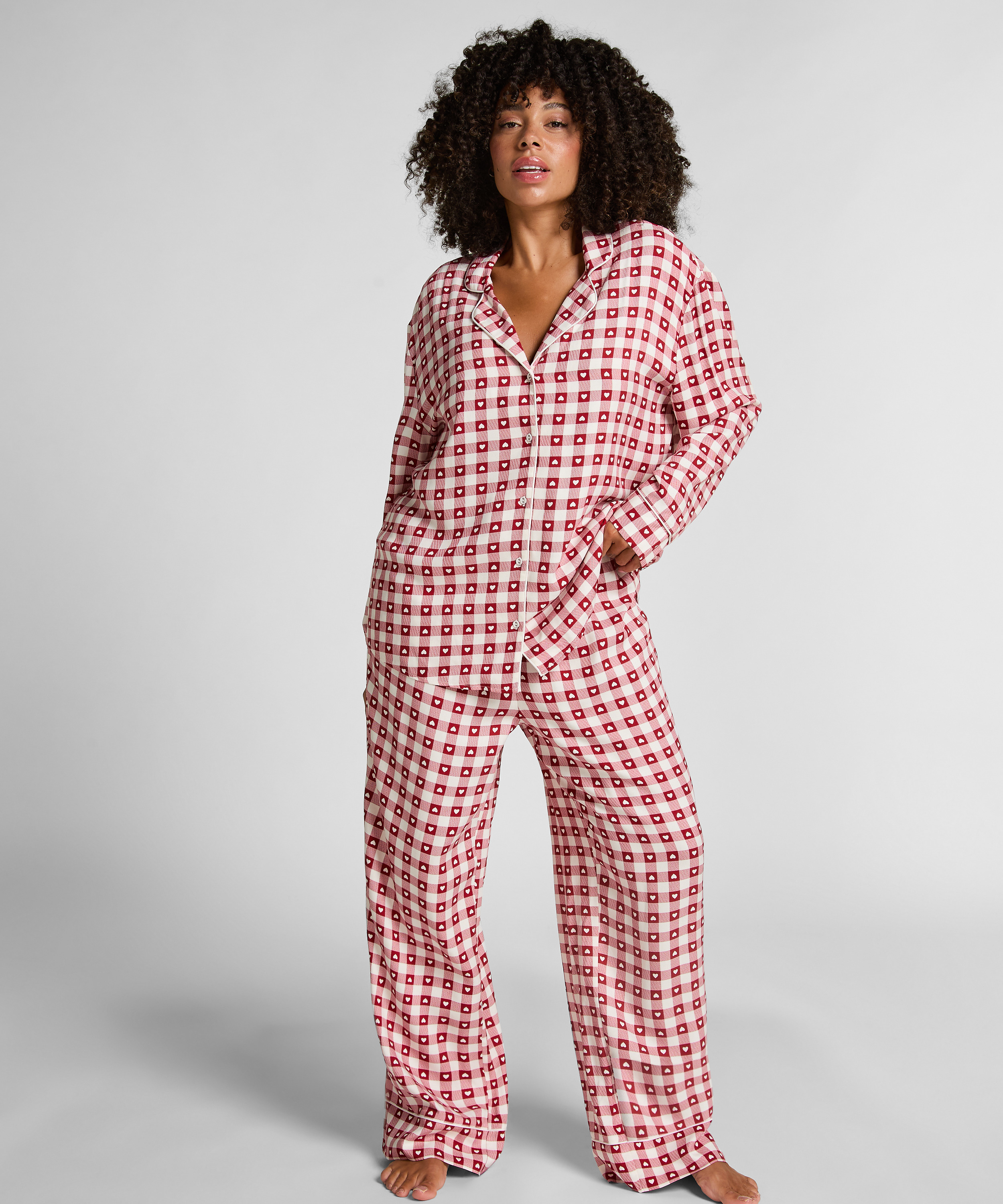 Pyjamaset Twill, Red, main