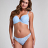 Cherry Padded Underwired Push-Up Bra, Blue