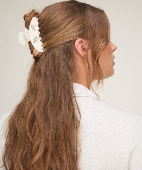 Hair Clip, White
