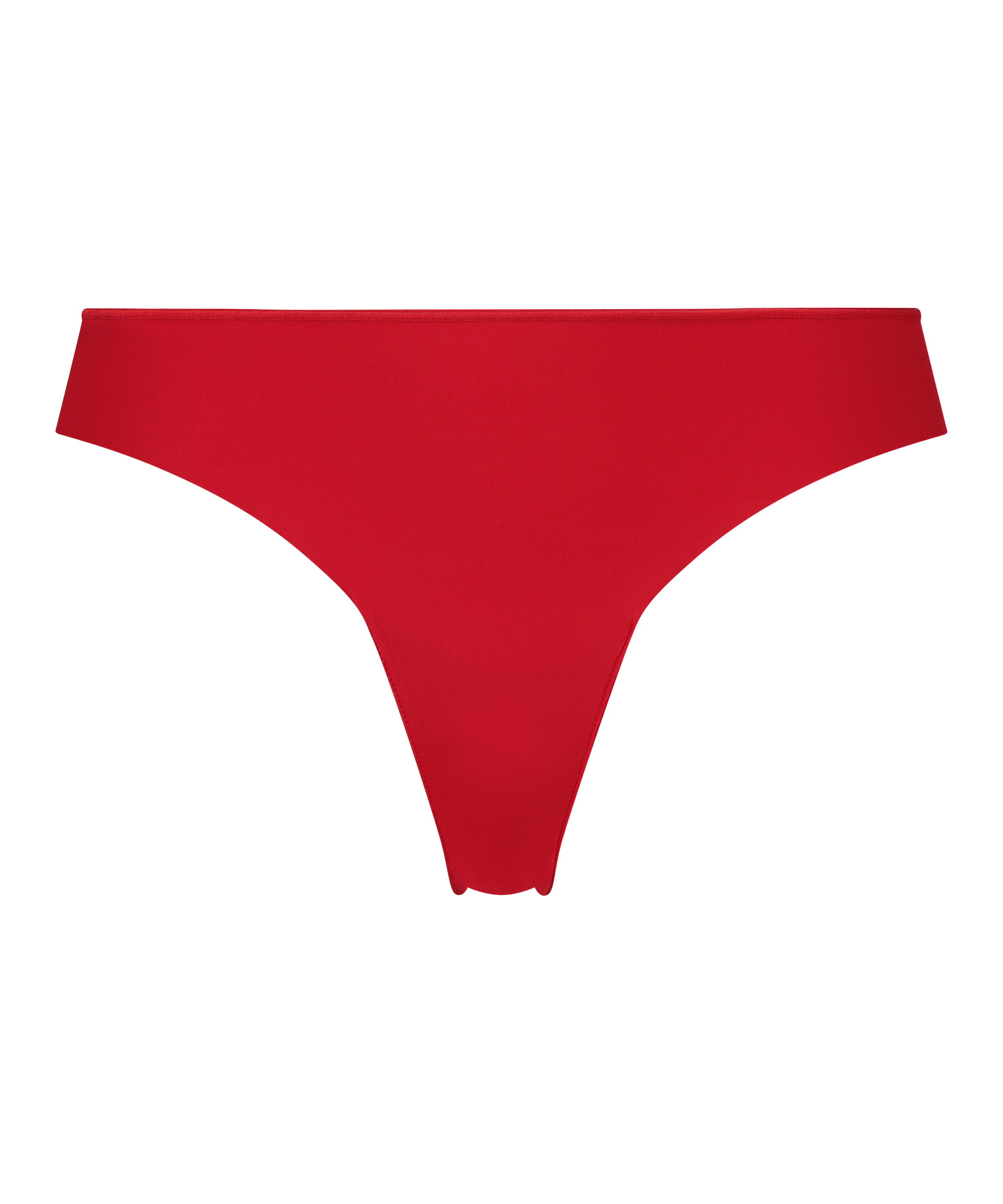 Lace Back Invisible Thong, Red, main