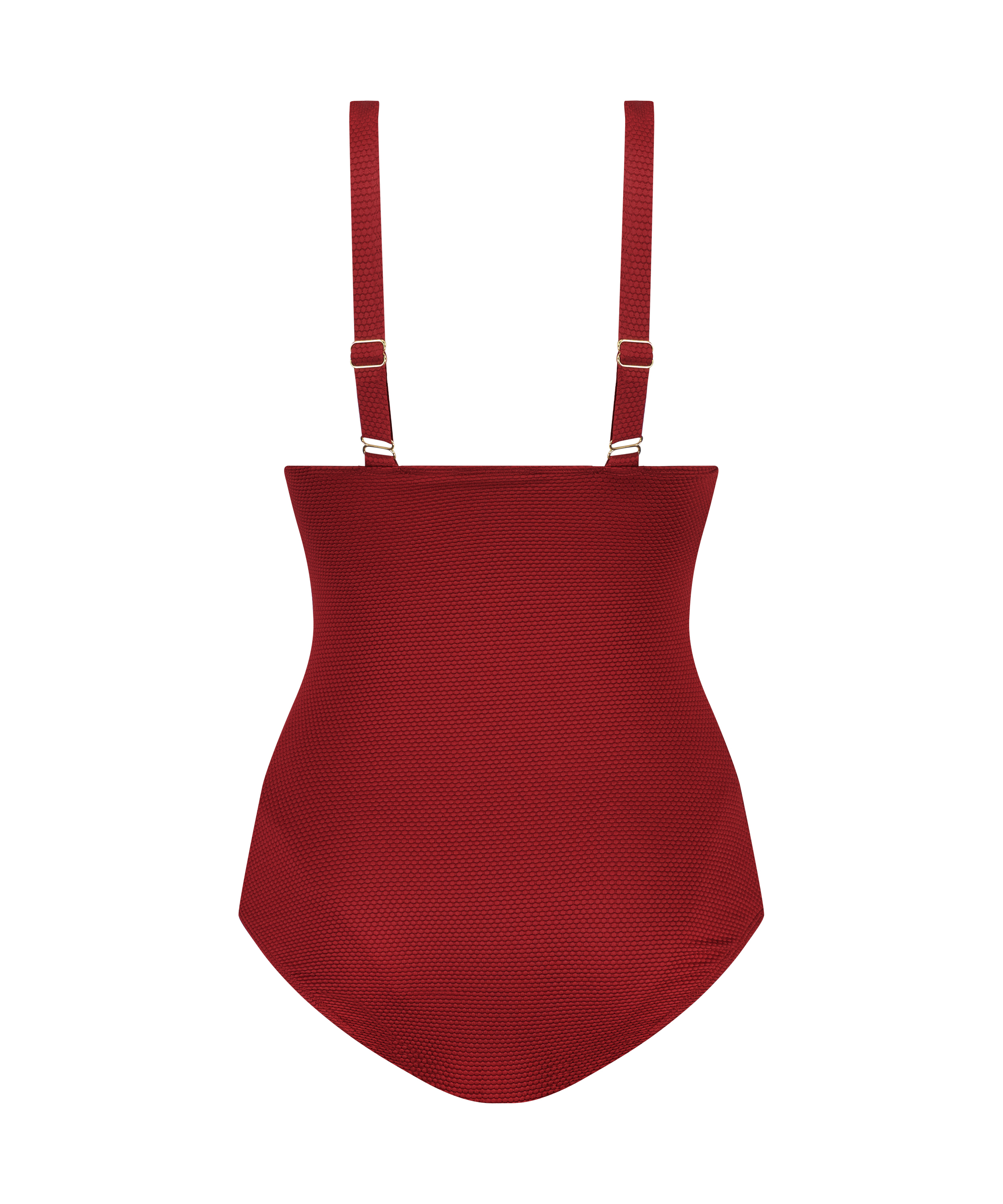 Scallop swimsuit, Red, main