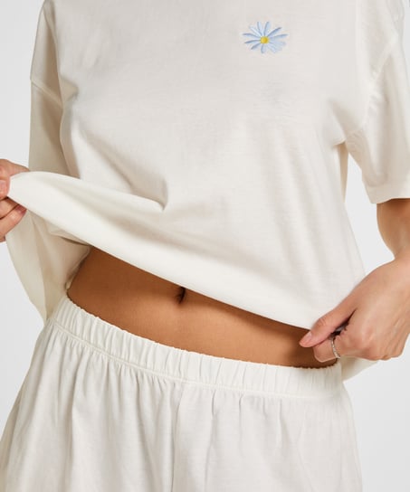Pyjamaset Cotton, White