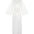 Kimono Long Satin Valerie, White