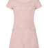 Pyjama Set Rib Lace, Pink