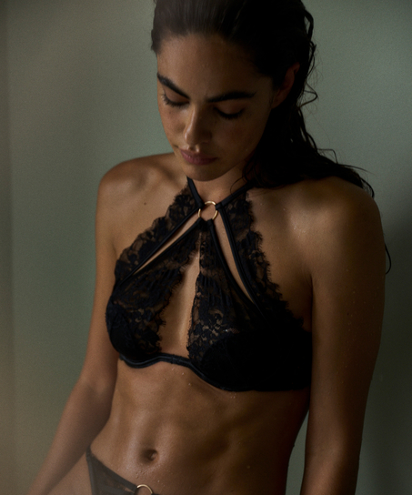 Nienke Padded Underwire Bra, Black