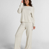 Pyjama Top Loose Pointelle, Gray