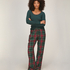 Petite Flannel Pyjama Pants, Green