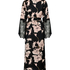 Kimono Long Satin Lace, Black