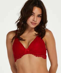 Claire Padded Non-Underwired Bra, Red