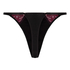 Ambra Highleg Thong, Black