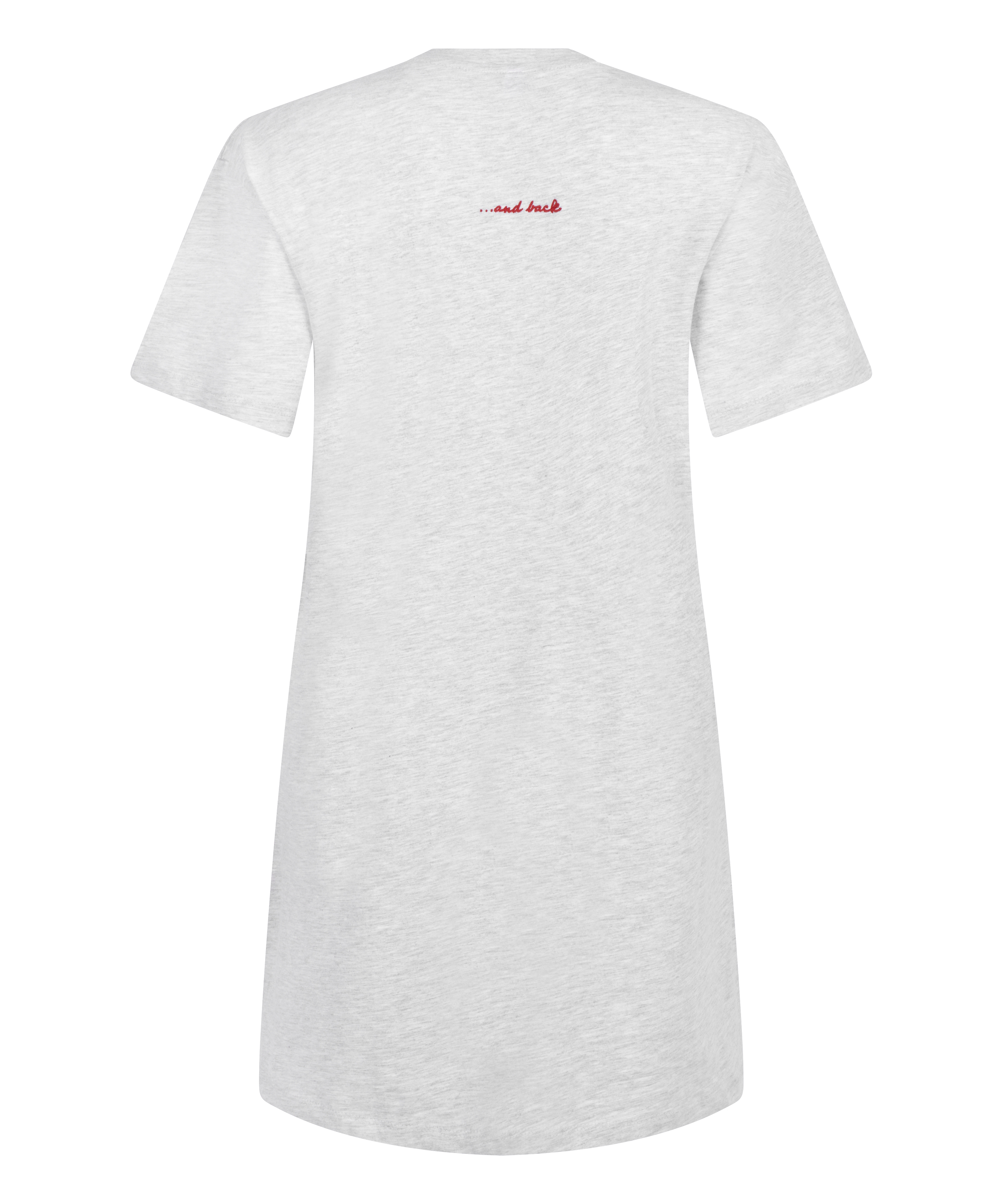 Round Neck Nightshirt, Gray, main