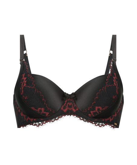 Silke Padded Underwired Bra, Black